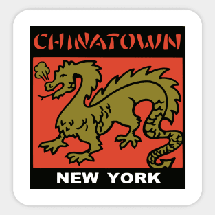 Chinatown New York Sticker